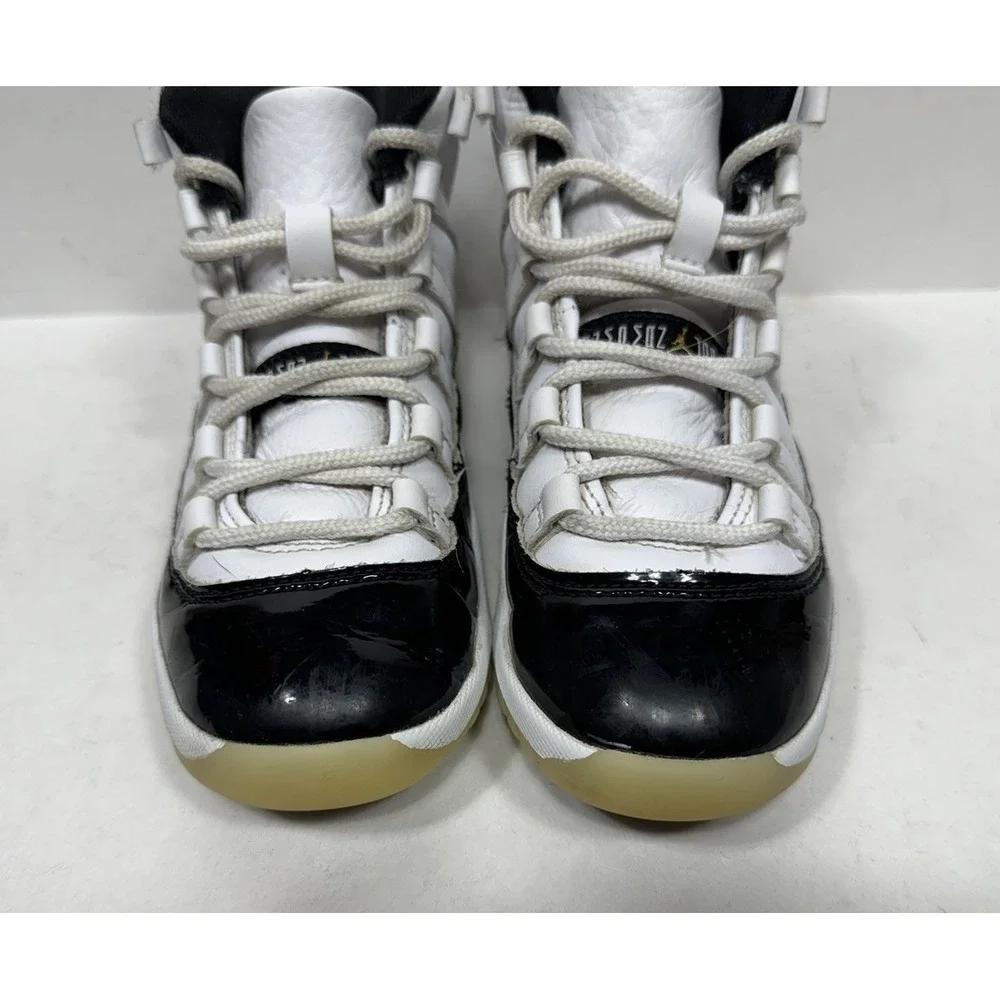 Air Jordan 11 Dmp Gratitude Shoes Boys‎ Size 13C White Basketball 378039-170